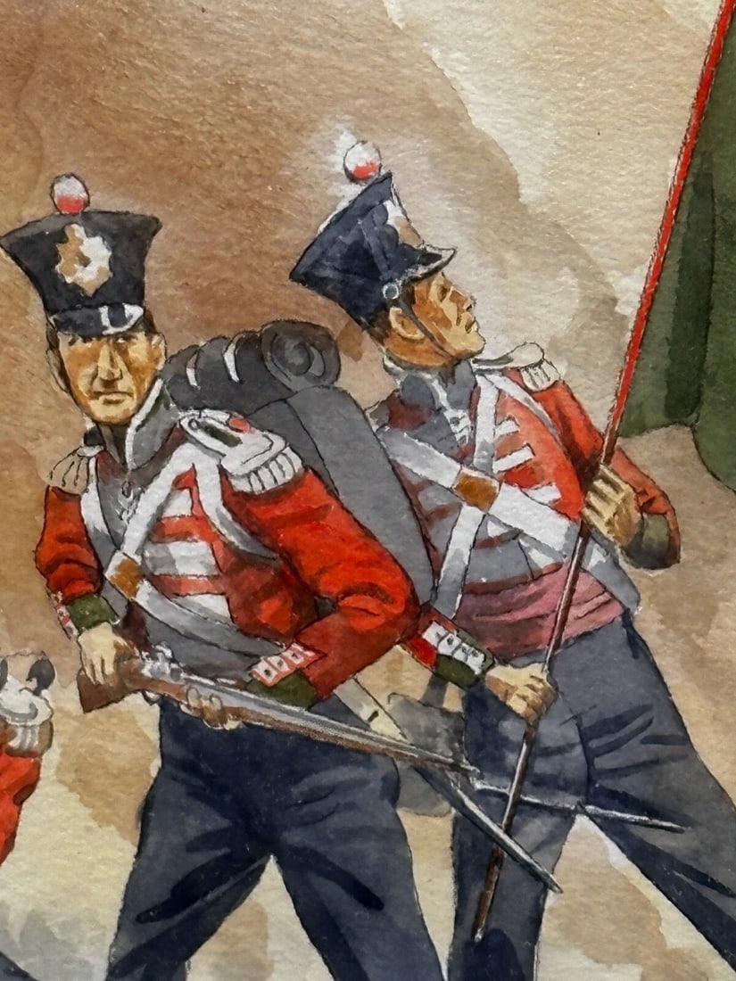 Large Painting Battle Chusan Opium Wars 55th Westmorland Assaulting Guards Hill - 3