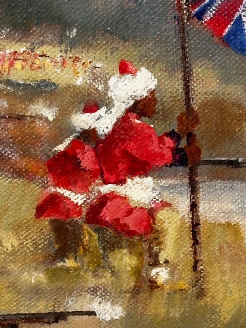 Oil Painting Military Battle Kam Dakkha 2nd Afghan War By Francis Russell Flint - 19