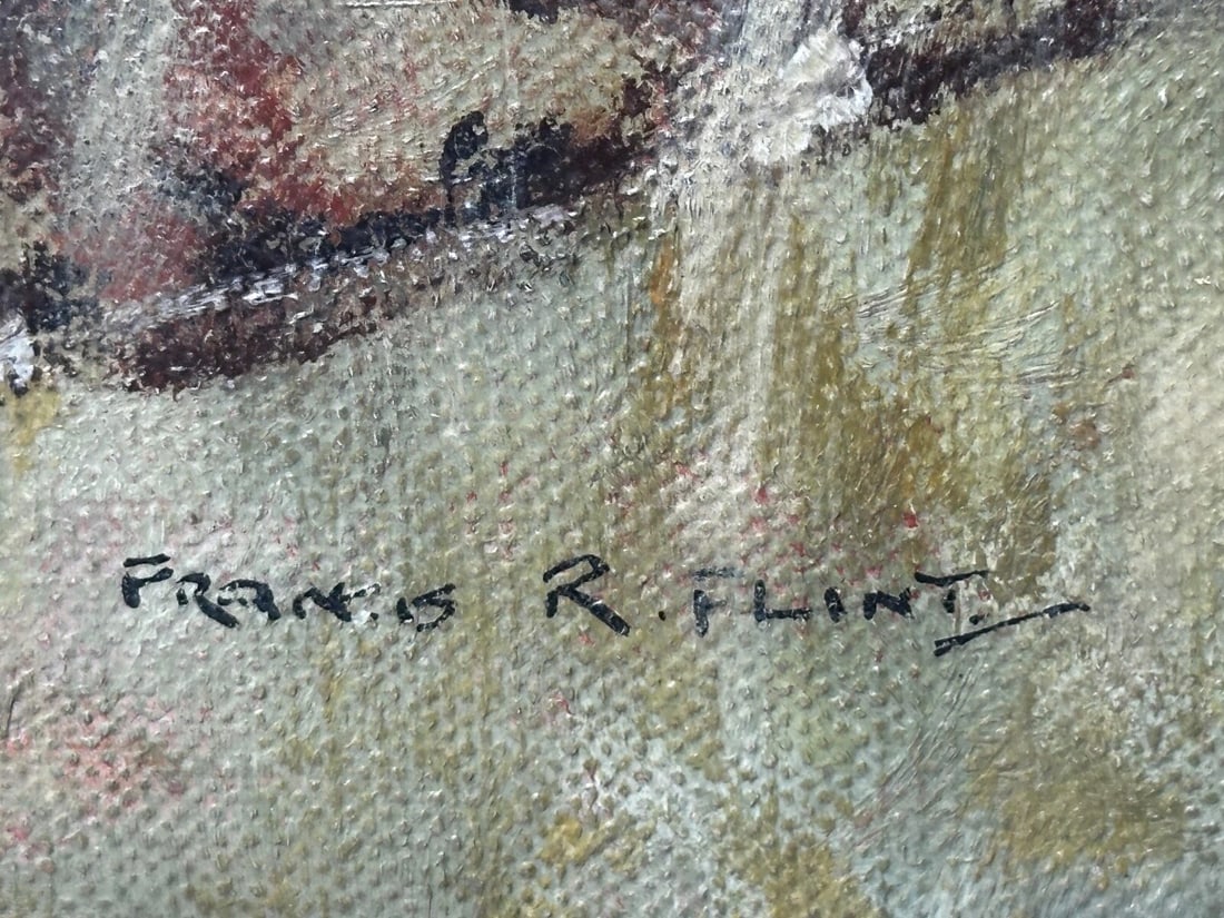 Oil Painting Military Battle Kam Dakkha 2nd Afghan War By Francis Russell Flint - 5