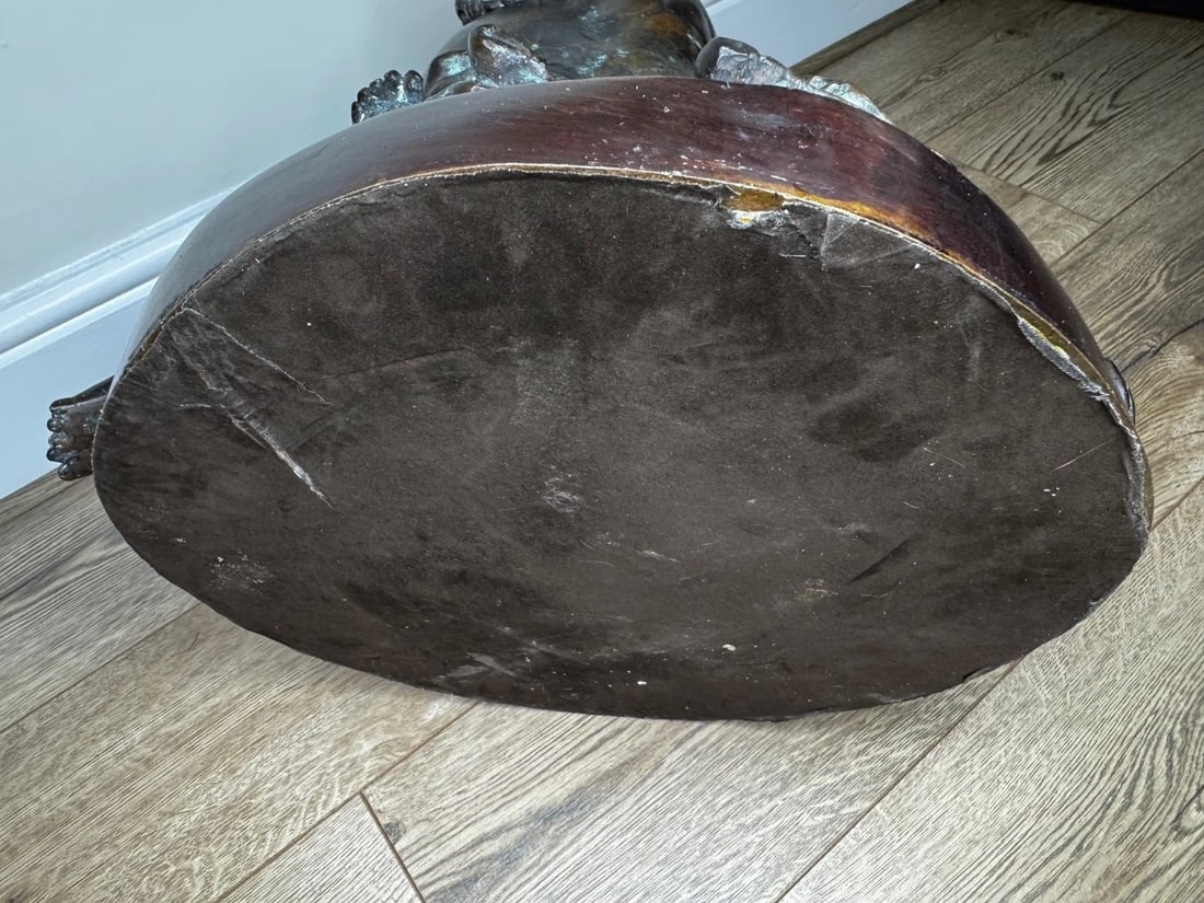 Grand Tour French Bronze Group Call of the Triton Conch Sea Putti After Clodion - 13