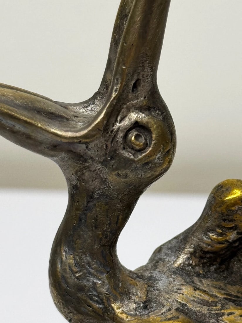 Majestic Grace Fine Spanish Art Deco Pelican Mascot Sculpture on Stand - 15