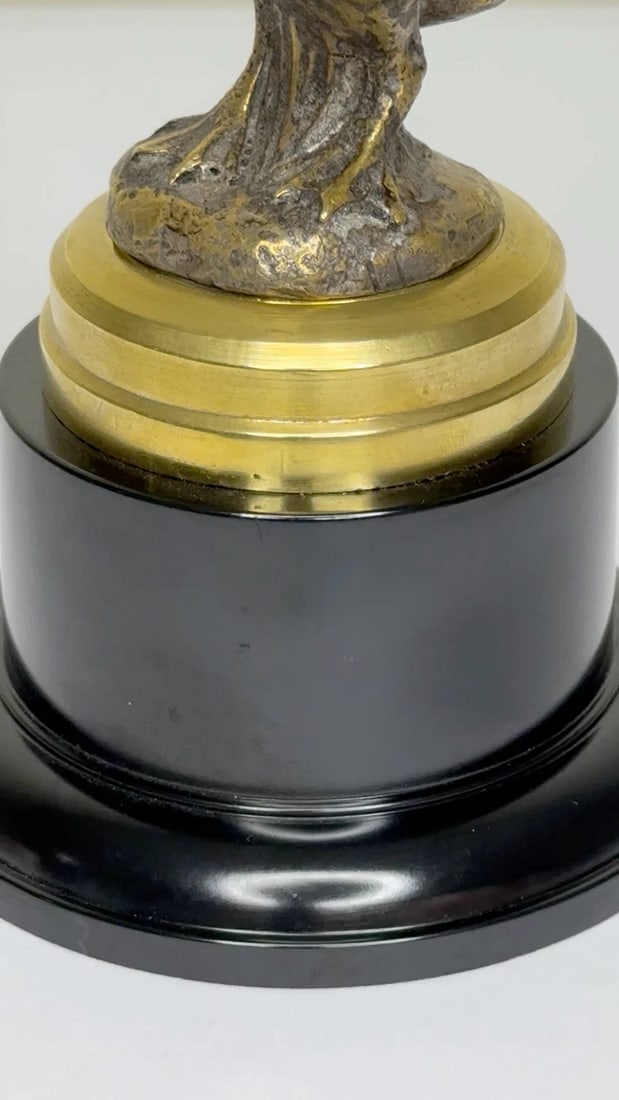 Majestic Grace Fine Spanish Art Deco Pelican Mascot Sculpture on Stand - 2