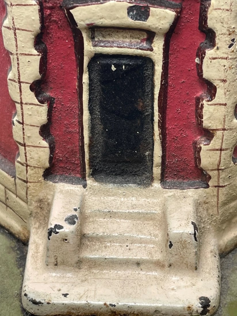 Rare Architectural Original Antique American Door Stop Form Of A Lighthouse - 13