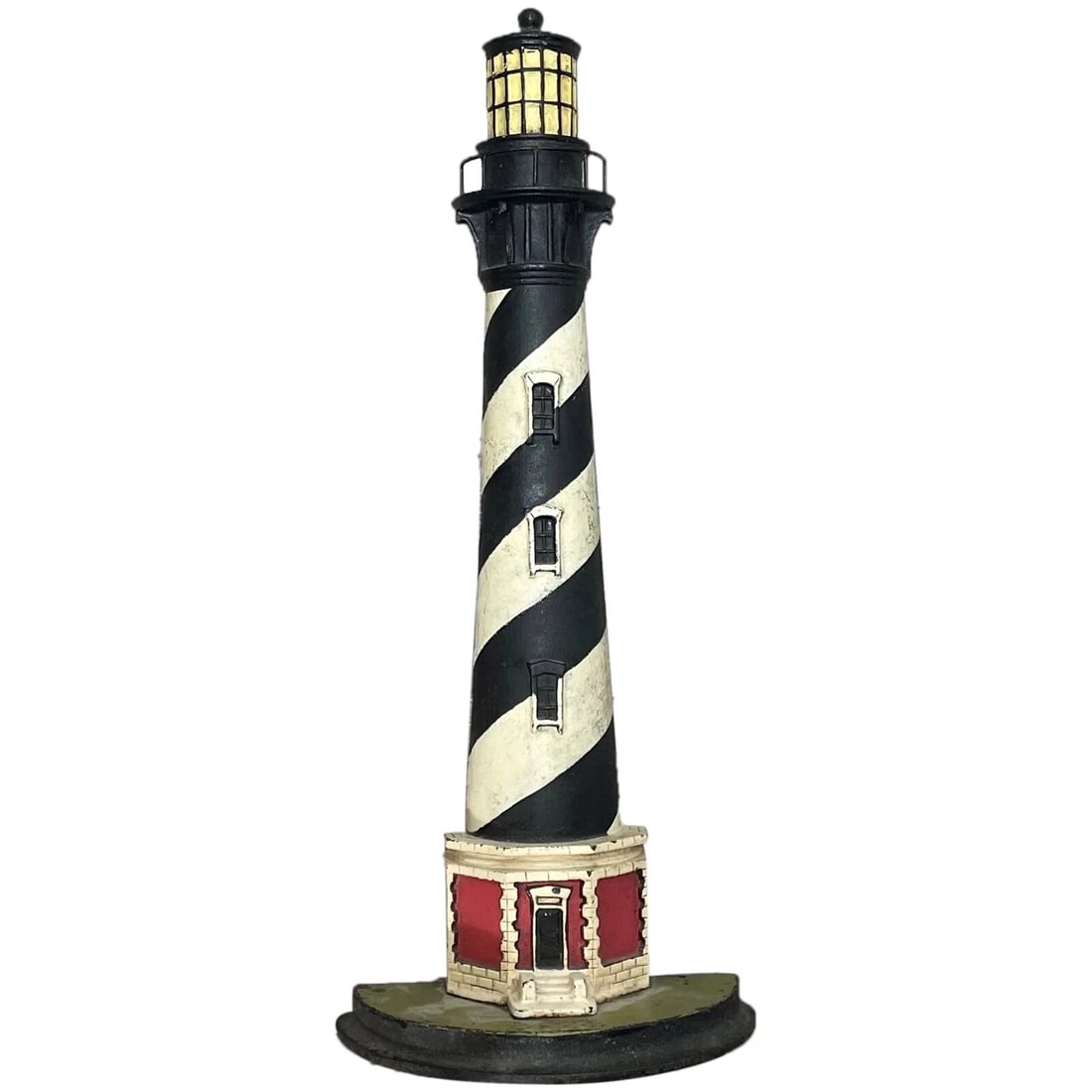 Rare Architectural Original Antique American Door Stop Form Of A Lighthouse (1 of 13)