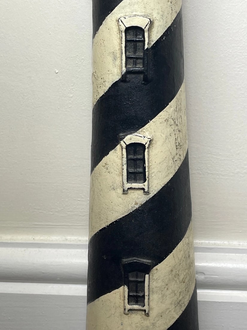 Rare Architectural Original Antique American Door Stop Form Of A Lighthouse - 5