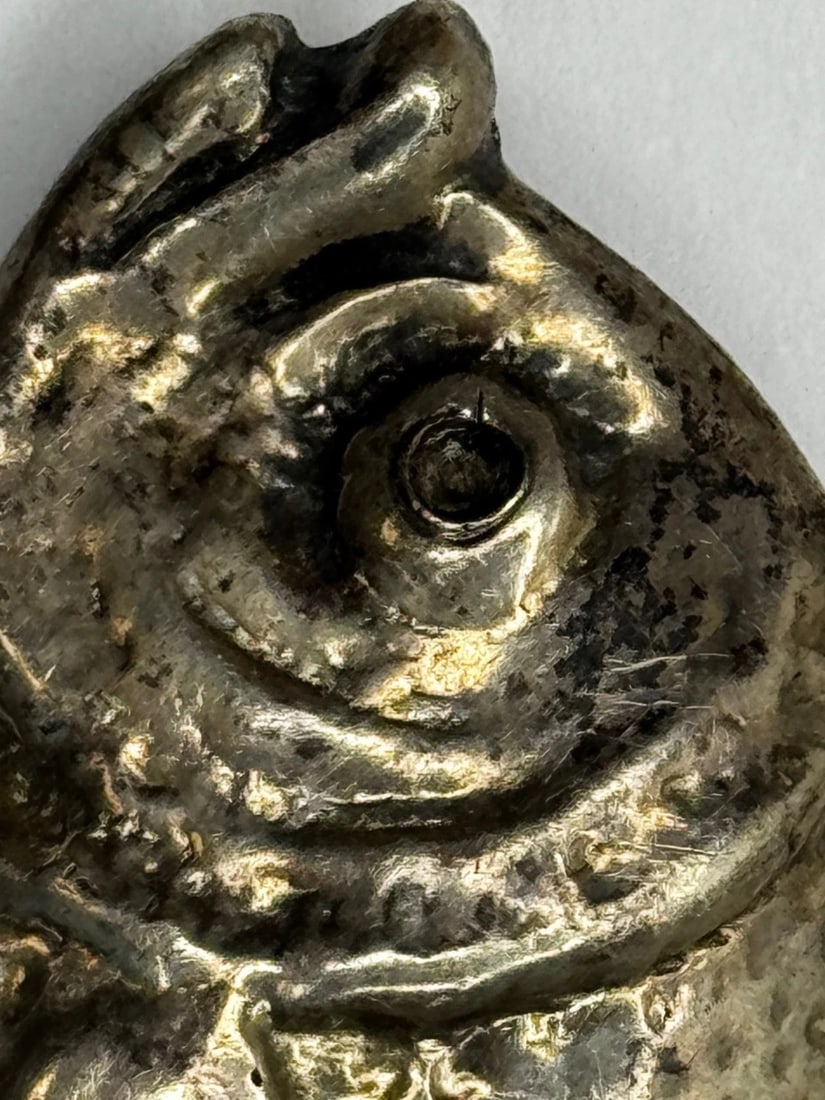 Mid-Century Sterling Silver Bream Fish Brooch Scandinavian Modernist Style Taste - 10