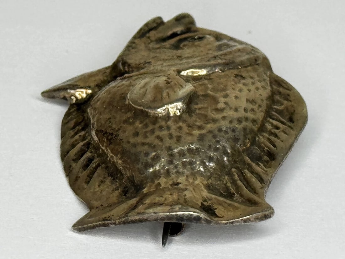 Mid-Century Sterling Silver Bream Fish Brooch Scandinavian Modernist Style Taste - 13