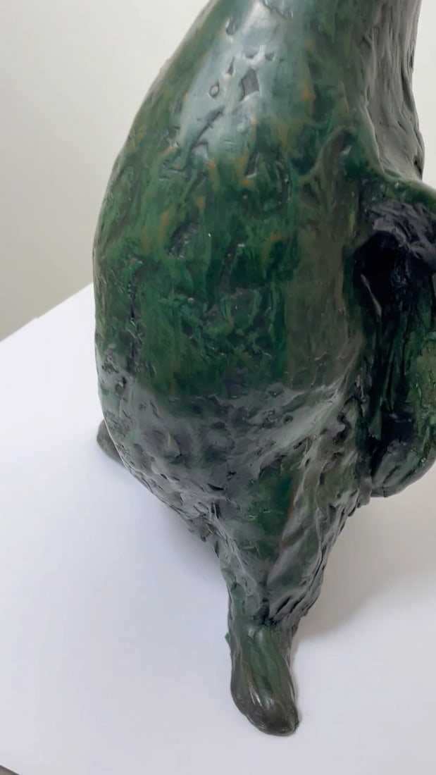 Patinated Bronze Model Of Aquatic Flightless Penguin Sculpture - 2