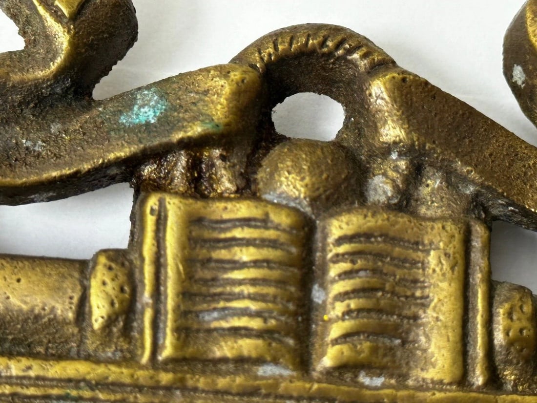 Antique Nautical Marine Anchor Chain Seagull Wall Plaque Scientia Et Pax - 18