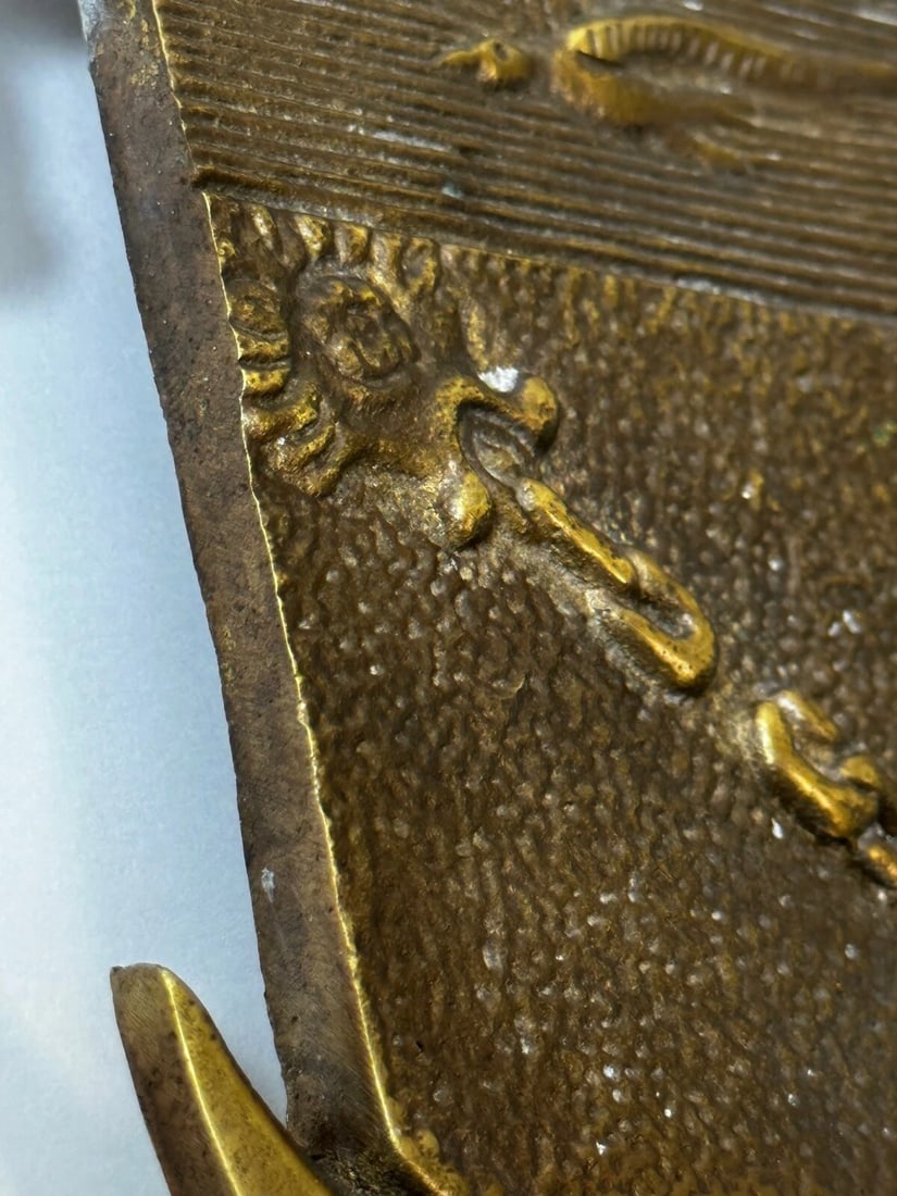 Antique Nautical Marine Anchor Chain Seagull Wall Plaque Scientia Et Pax - 20