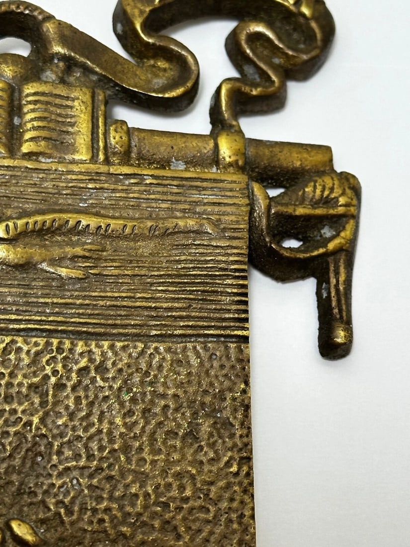 Antique Nautical Marine Anchor Chain Seagull Wall Plaque Scientia Et Pax - 7