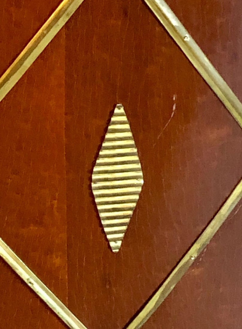 Palatial Russian Neoclassical Style Demilune Console Cabinet - 13