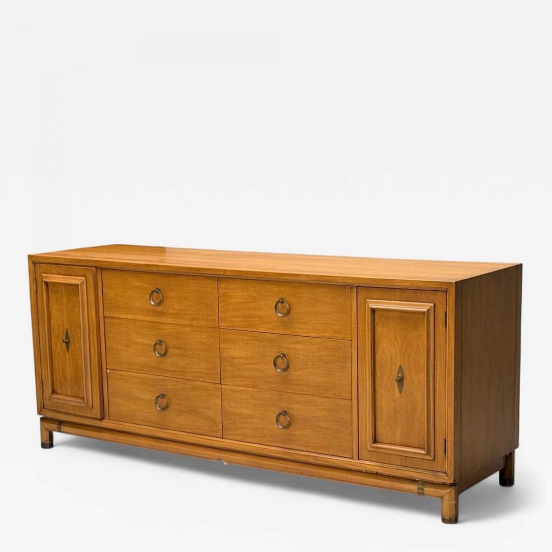 Kent Coffey, American Modern, Walnut, Brass, Dresser, USA, 1960s - 2