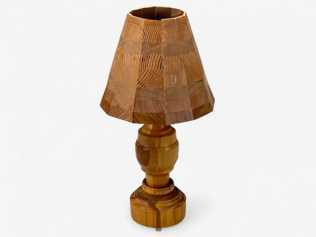 Swedish Modern, Pine, Table Lamp, Sweden, 1960s - 4