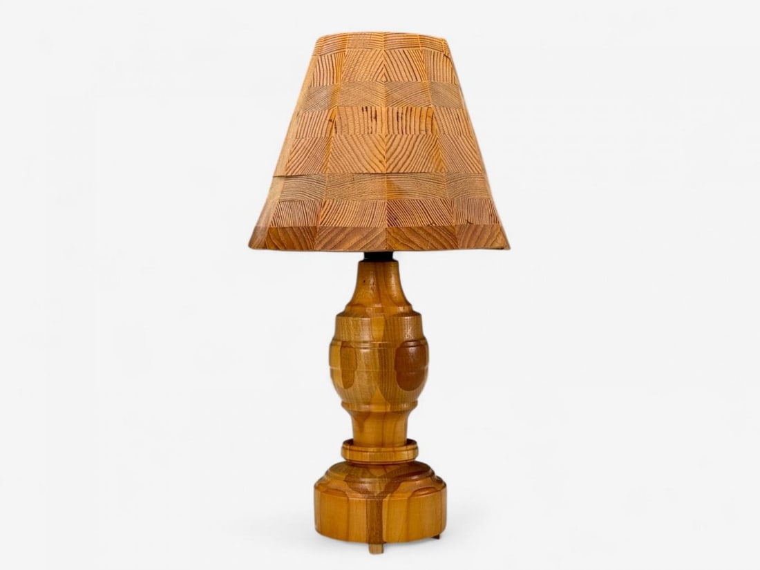 Swedish Modern, Pine, Table Lamp, Sweden, 1960s - 5