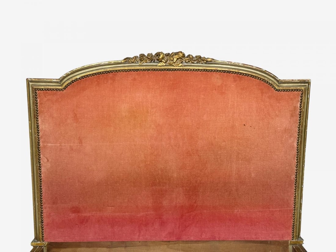 Neoclassical, Clayed Gilt, Carved Wood, Twin Bedframe, France, 1900s - 5