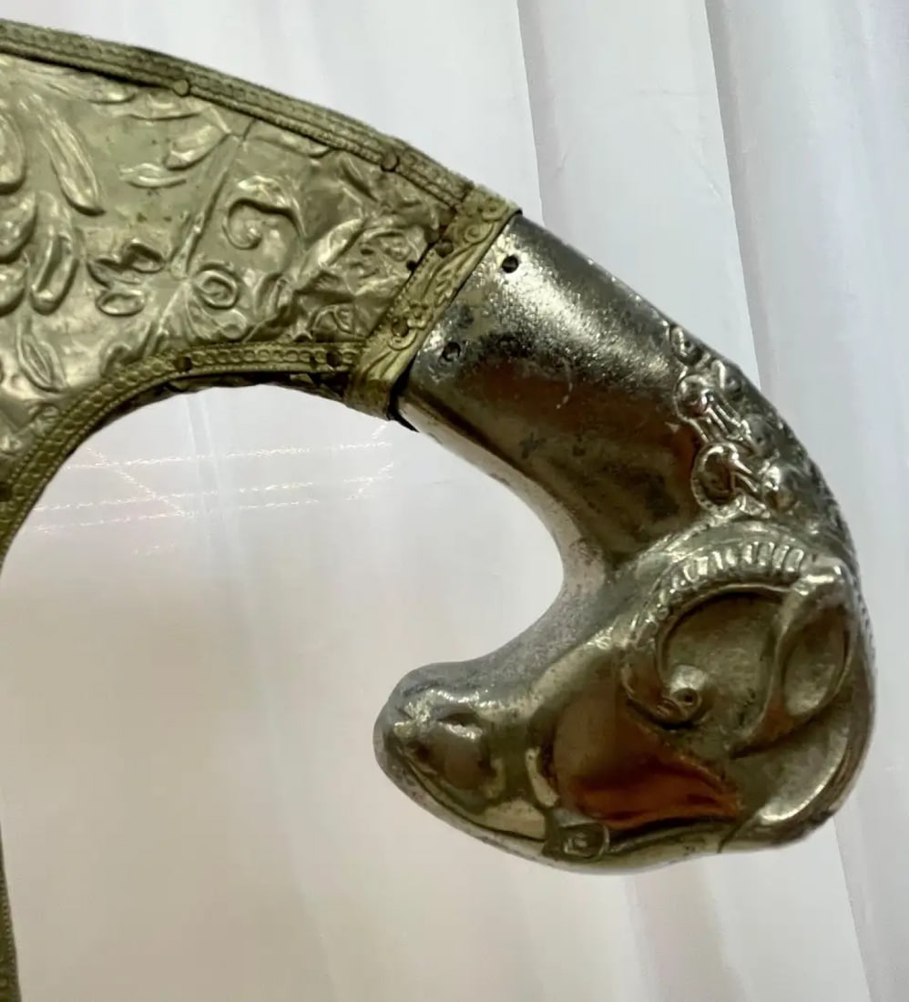 Pair of Neoclassical Side Chairs, Wrapped Metal, Rams Heads, European, Gustavian - 13