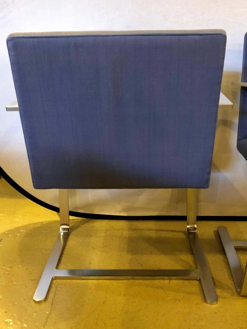 Rare Set of Ten Mies van der Rohe Dining Chairs for Knoll - 11