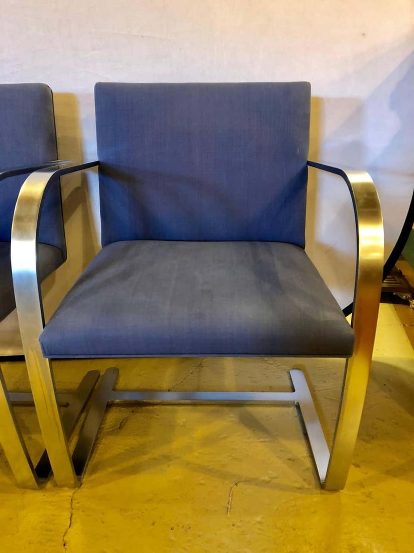 Rare Set of Ten Mies van der Rohe Dining Chairs for Knoll - 4