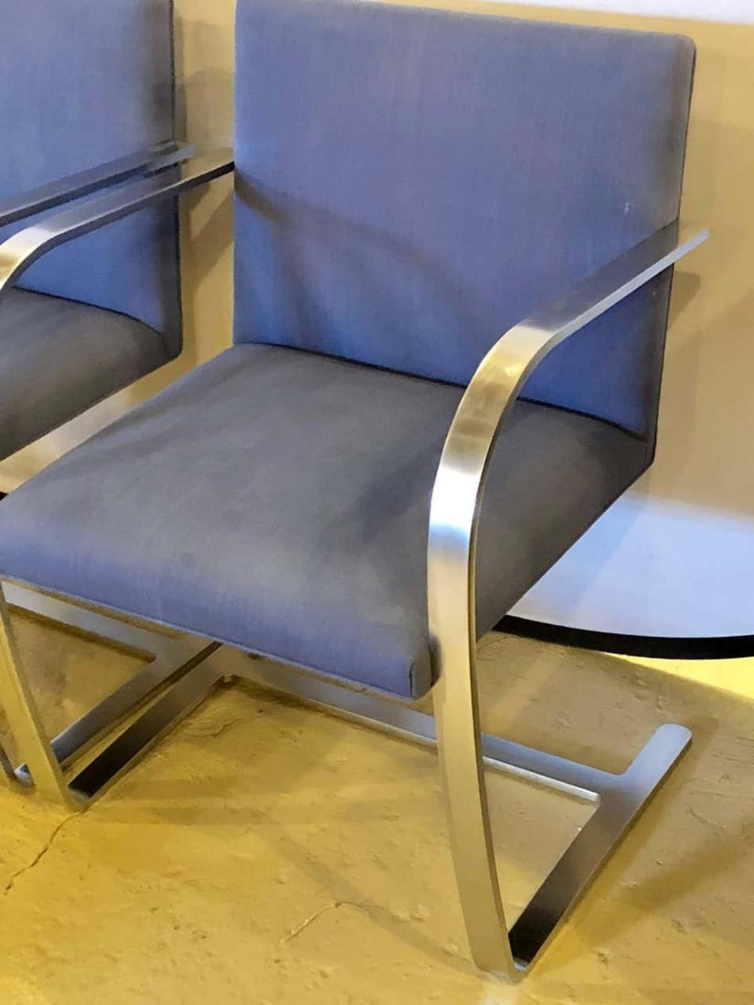 Rare Set of Ten Mies van der Rohe Dining Chairs for Knoll - 5