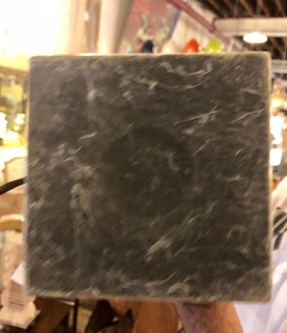 Fine Custom Pair of T. H. Robsjohn-Gibbings Marble Column Form Table Lamps - 10