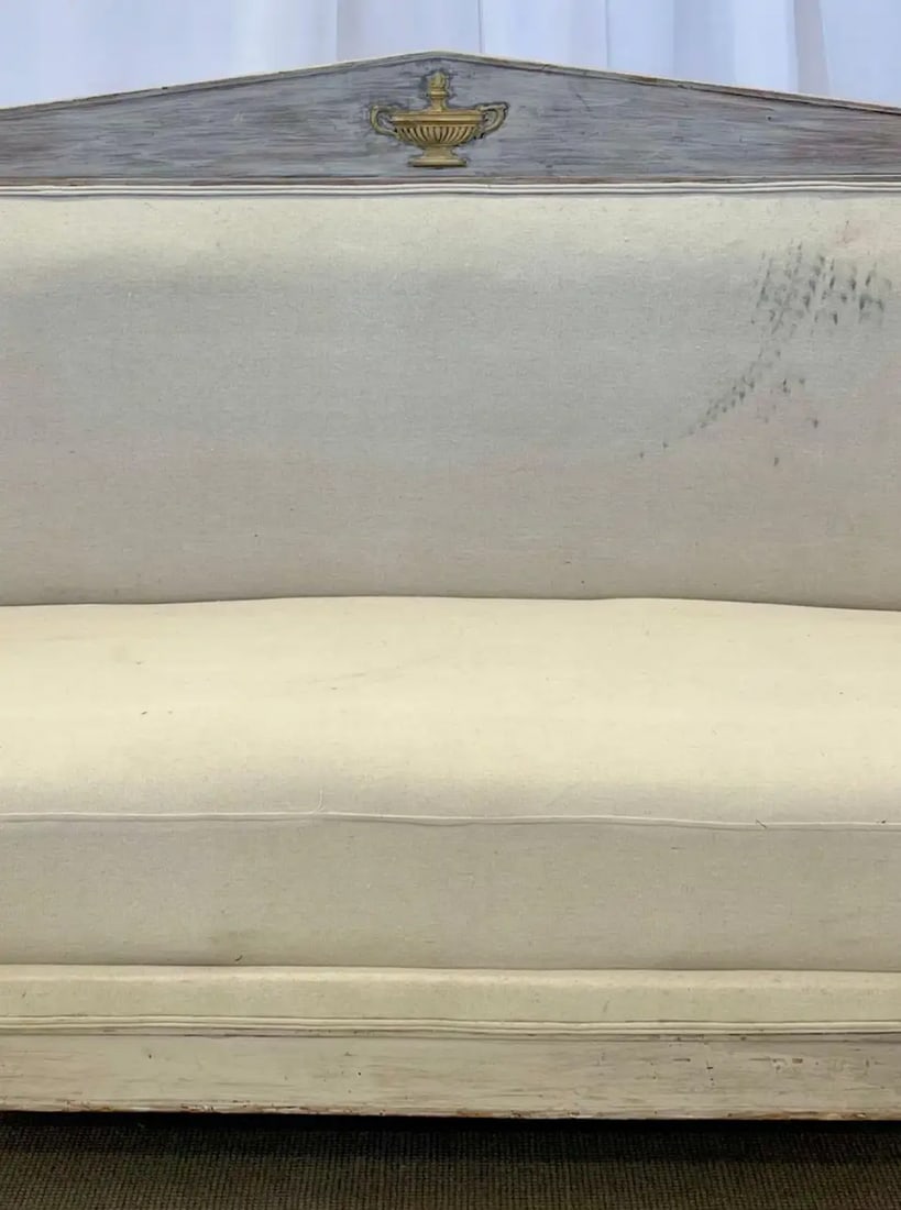 18th Century Gustavian Sofa, Daybed, Swedish Paint Decorated, Sweden - 4