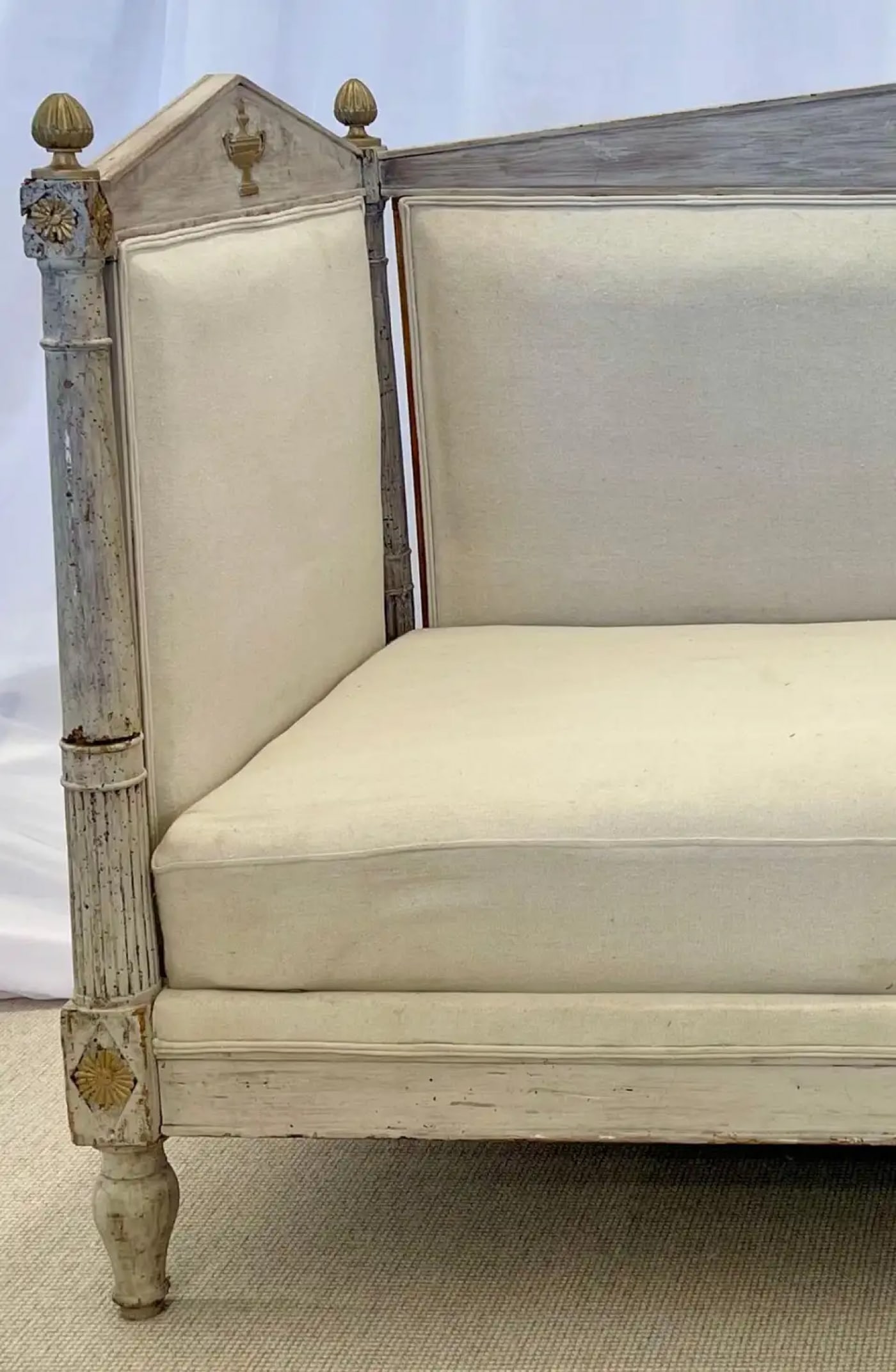18th Century Gustavian Sofa, Daybed, Swedish Paint Decorated, Sweden - 6