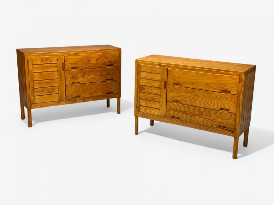Pierre Gautier-Delaye, French Modern, Pine, Rare Commodes, France, 1957 - 5