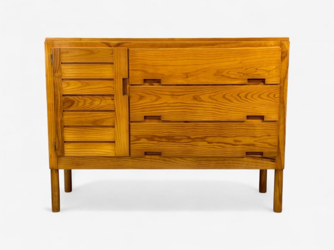 Pierre Gautier-Delaye, French Modern, Pine, Rare Commodes, France, 1957 - 7