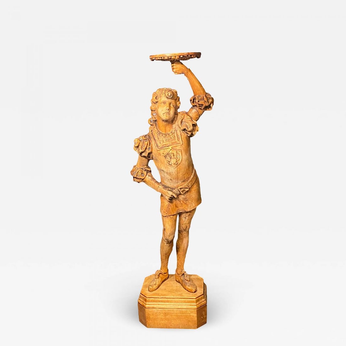 Italian Carved Wood Figural Card Stand, Receiver, Late 18th Century (1 of 13)