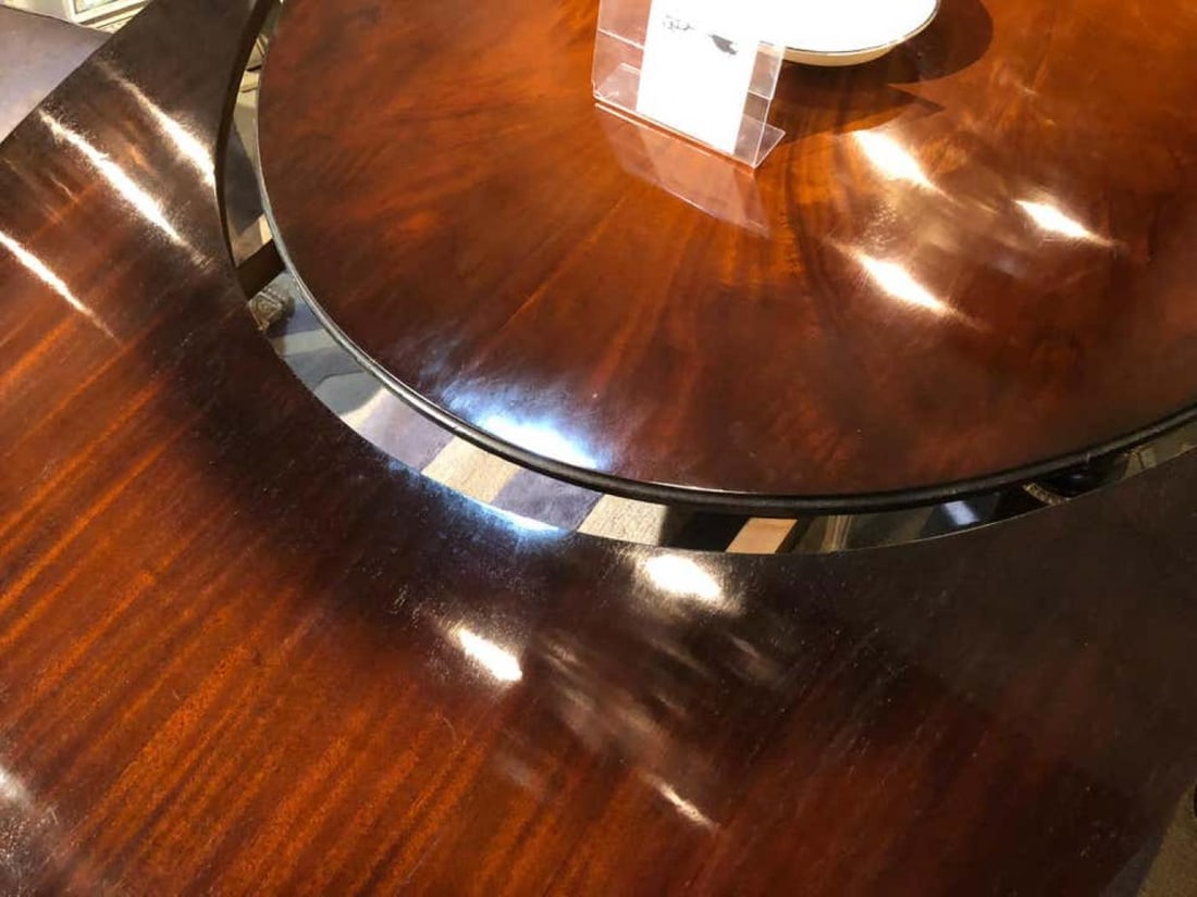 Louis XVI Style Bronze-Mounted Dining Room Table, in the Manner of Jansen - 4