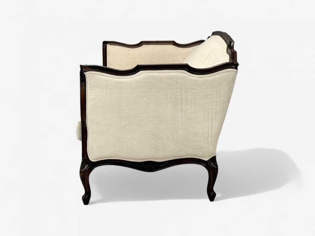 Louis XV Style, Mahogany, Beige Fabric, Sofa, France, 20th C. - 10