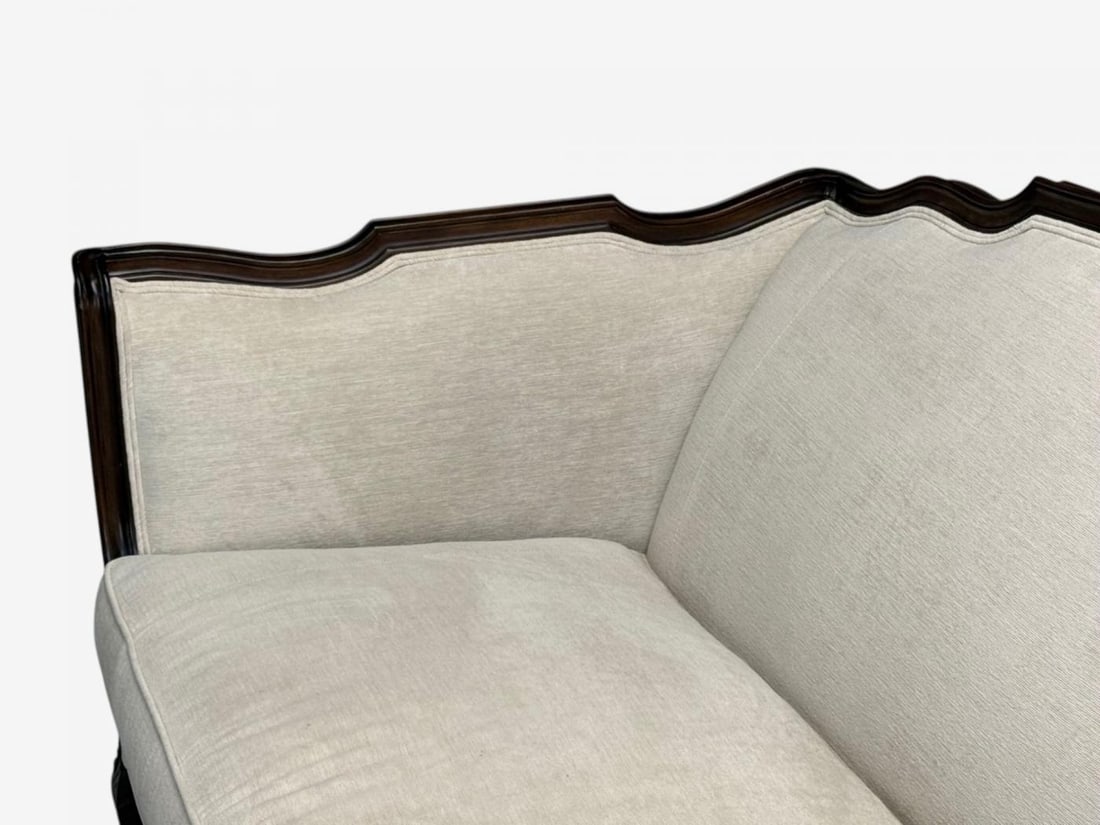 Louis XV Style, Mahogany, Beige Fabric, Sofa, France, 20th C. - 11