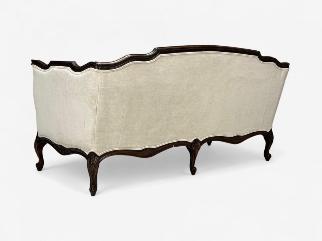 Louis XV Style, Mahogany, Beige Fabric, Sofa, France, 20th C. - 13