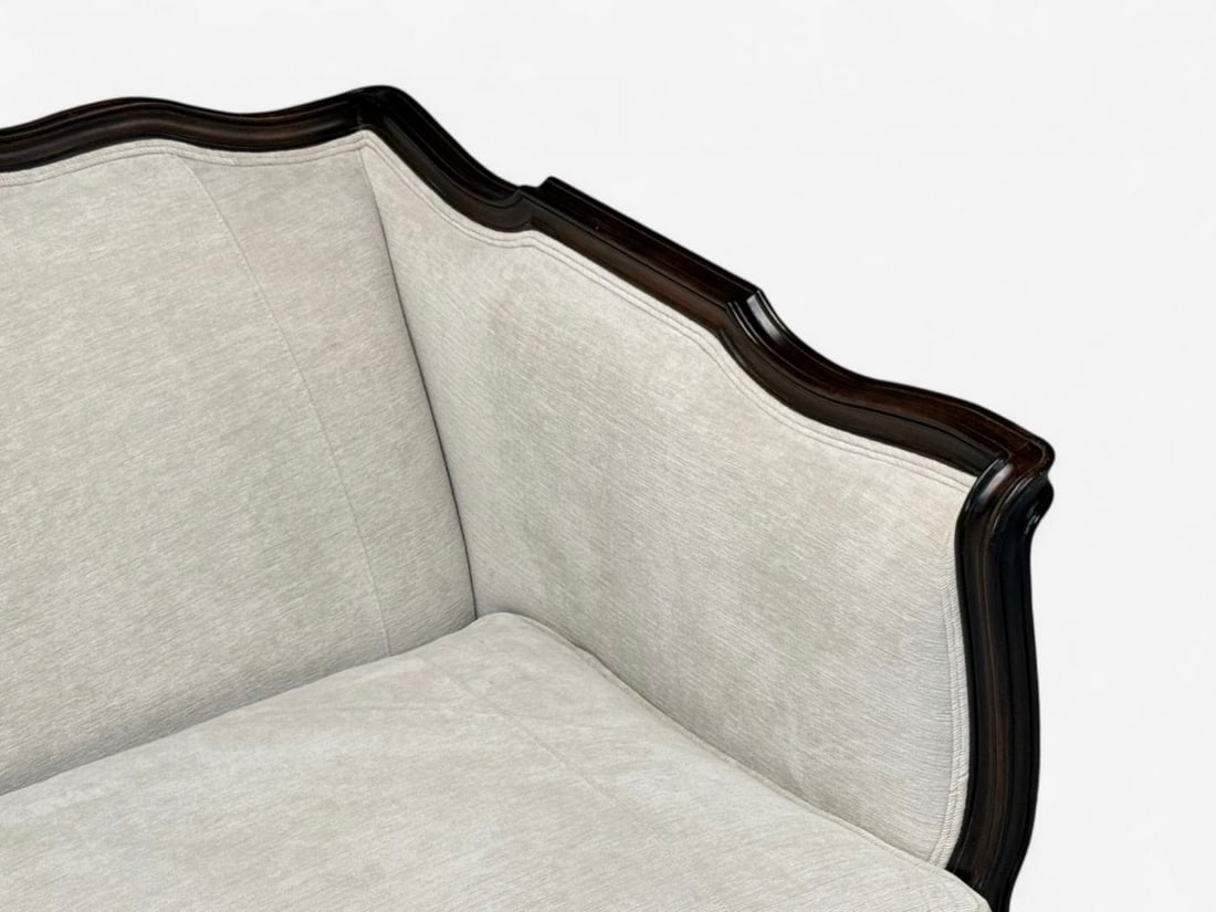 Louis XV Style, Mahogany, Beige Fabric, Sofa, France, 20th C. - 9