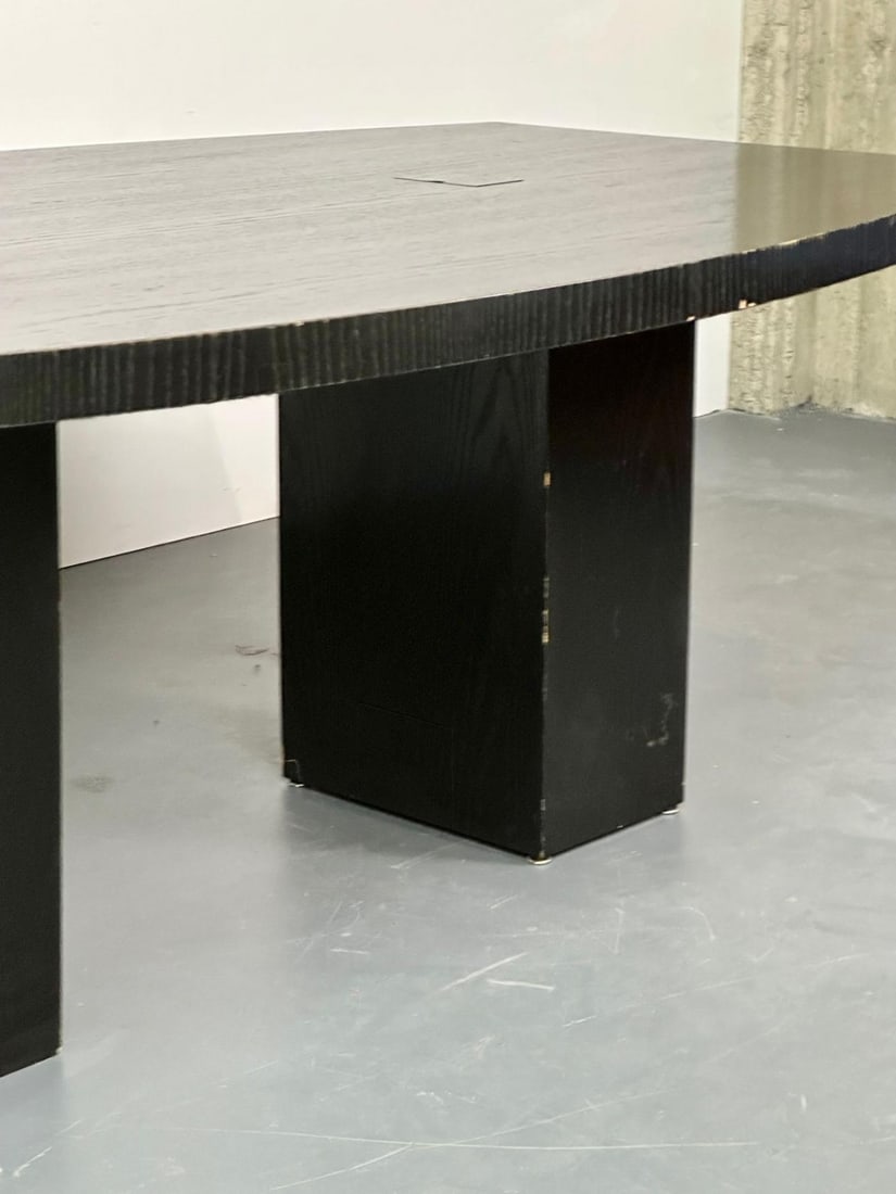 Mid-Century Modern Large Writing Table / Executive Desk, Pace, Ebony, - 5