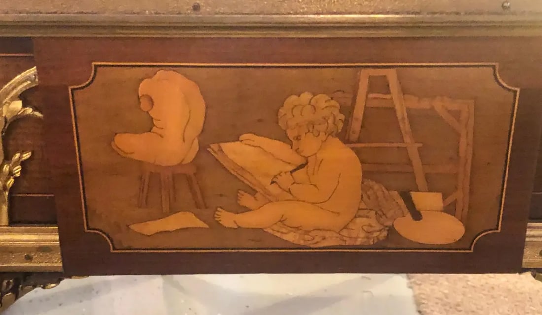 Table De Salon, Signed Francois Linke Centre Table Louis XV Style - 10