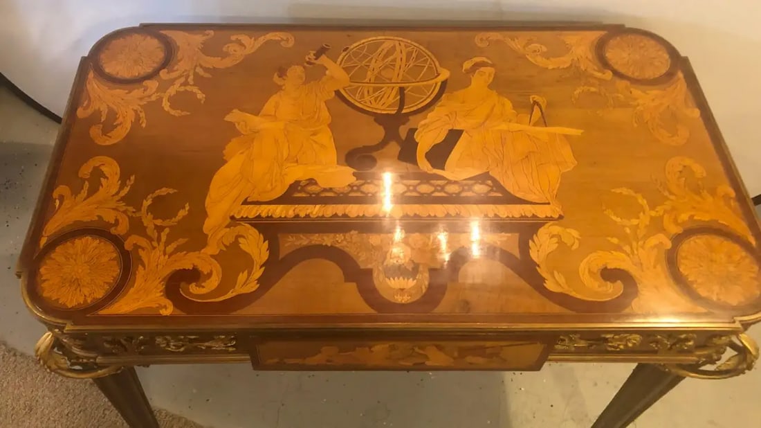 Table De Salon, Signed Francois Linke Centre Table Louis XV Style - 3