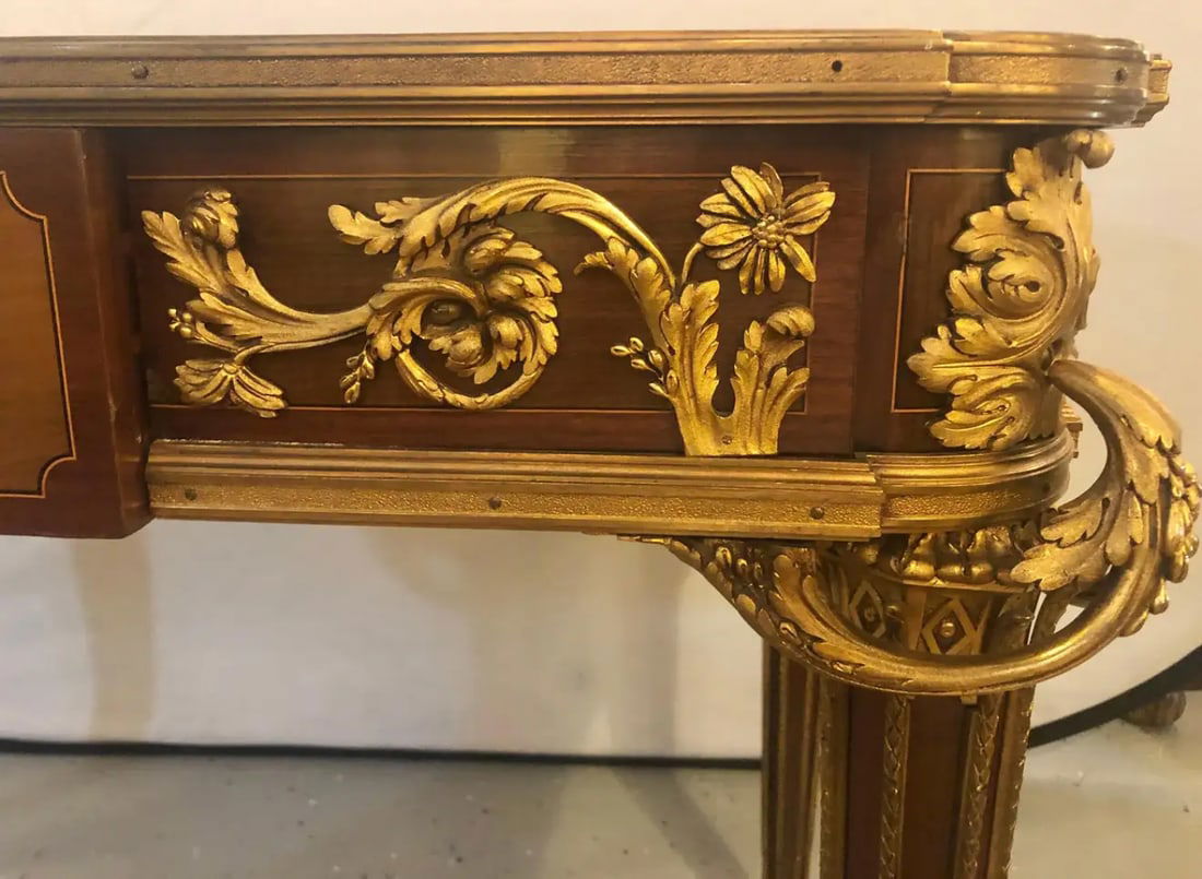Table De Salon, Signed Francois Linke Centre Table Louis XV Style - 5
