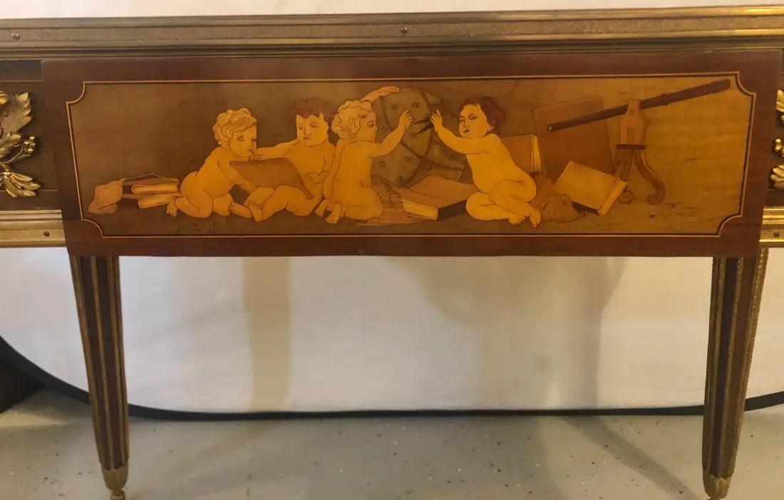 Table De Salon, Signed Francois Linke Centre Table Louis XV Style - 7