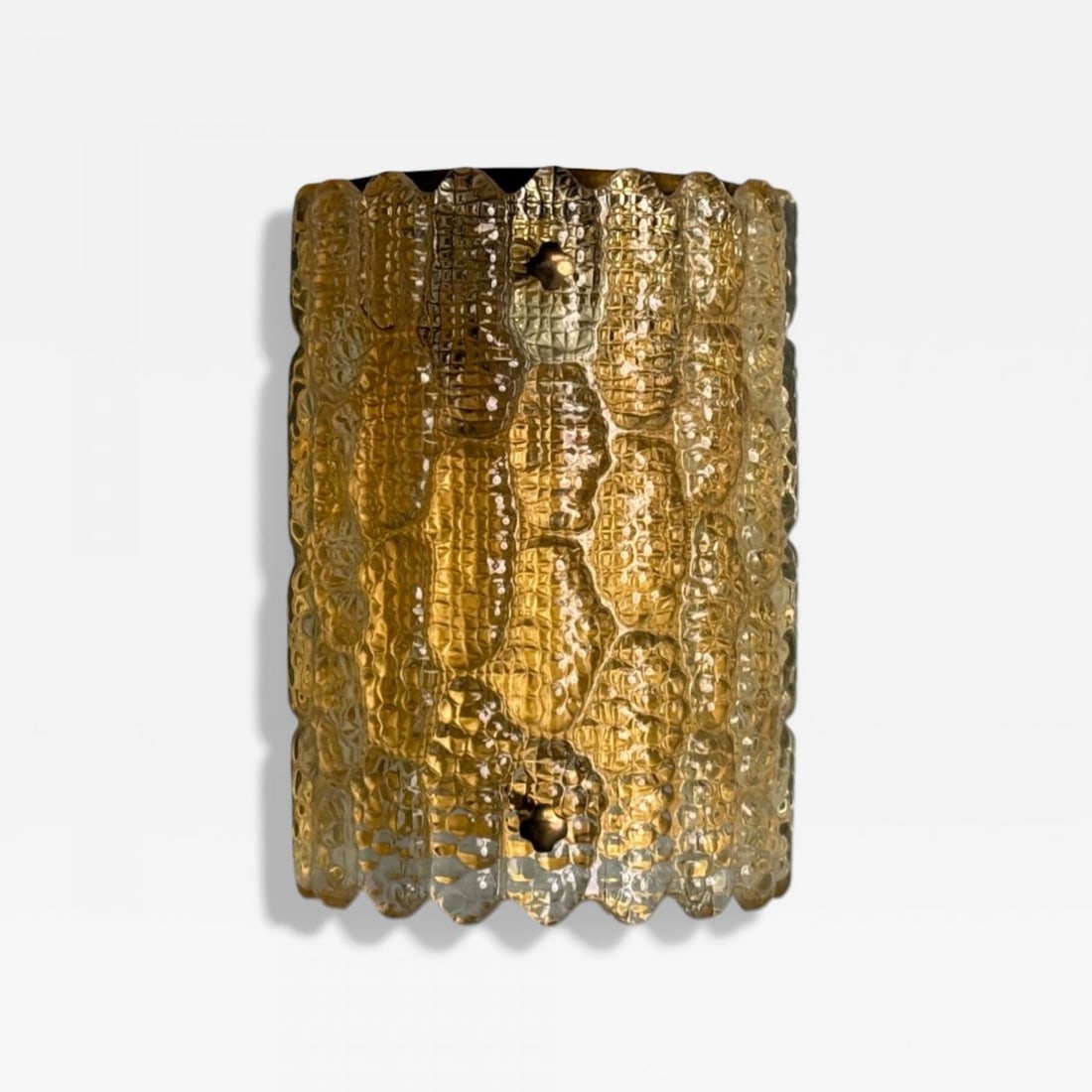 Orrefors, Swedish Modern, Brass, Glass, Wall Light, Sweden, 1960s - 2