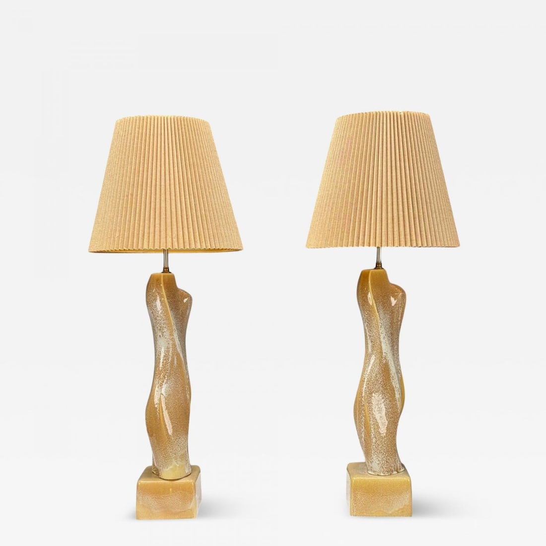 Yasha Heifetz Style, Ceramic, Abstract Table Lamps, USA, 1960s (1 of 12)