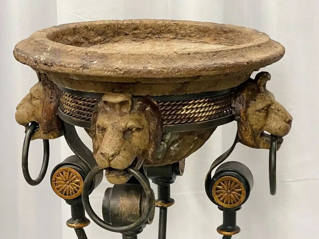 Pair of Figural Empire Style Jardinières, Planters on Stands, Europe, 1960s - 3