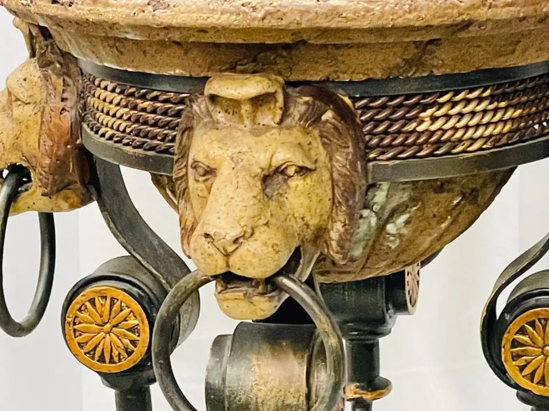 Pair of Figural Empire Style Jardinières, Planters on Stands, Europe, 1960s - 7