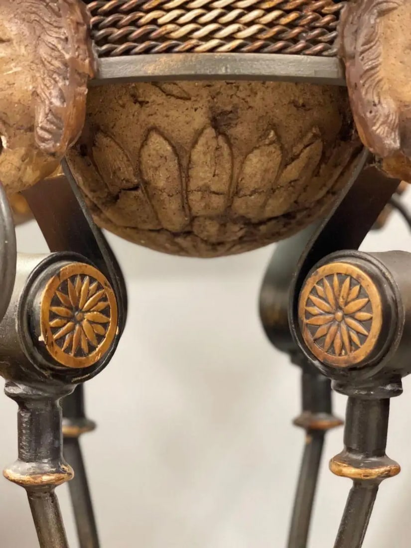 Pair of Figural Empire Style Jardinières, Planters on Stands, Europe, 1960s - 8