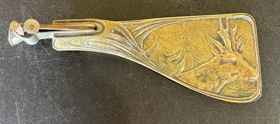 Collection of 5 Antique Metal Cigar Cutters Deer and Elephants - 9