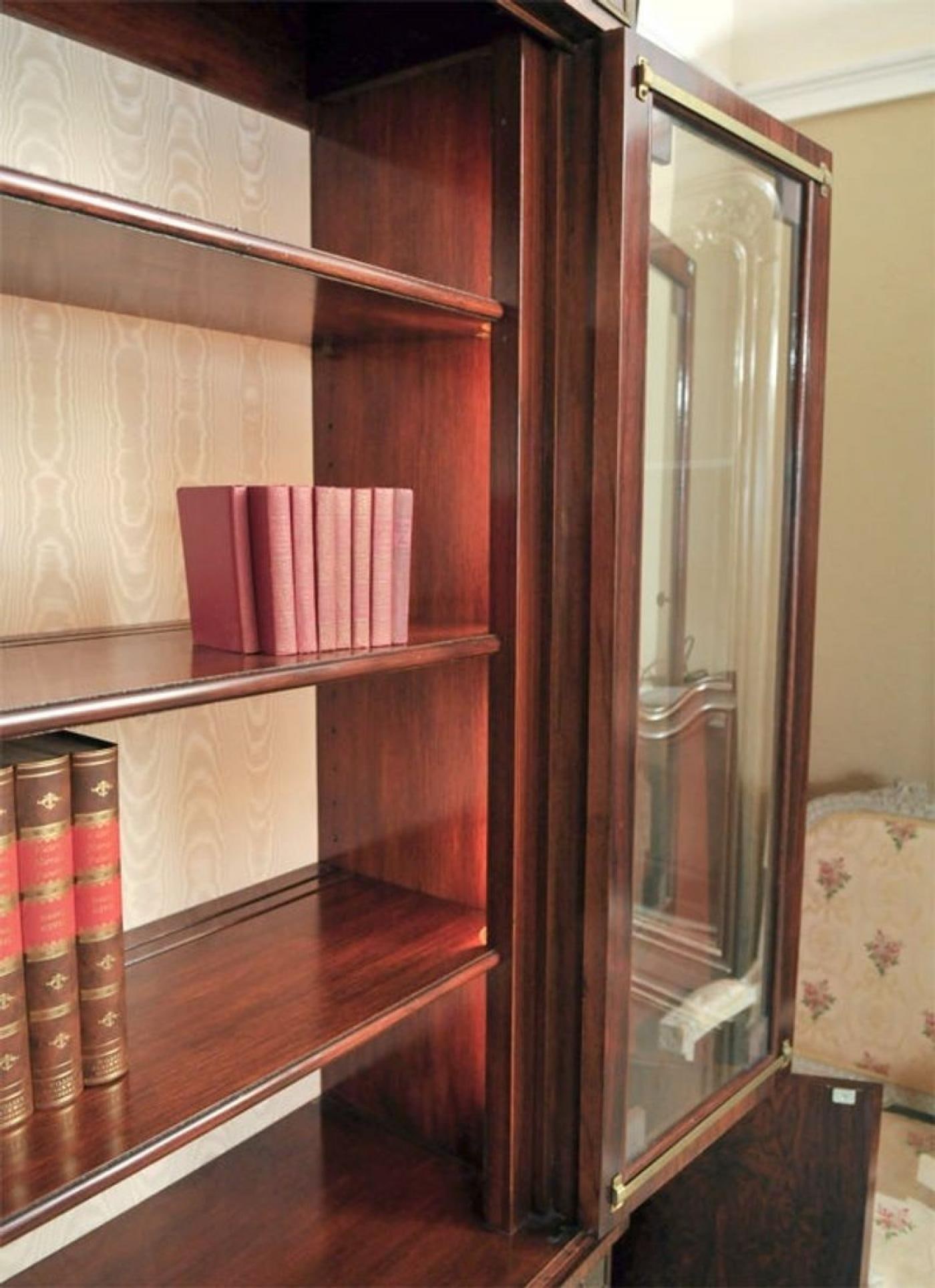 Custom-Made Maison Jansen Rosewood Breakfront Bookcase - 10