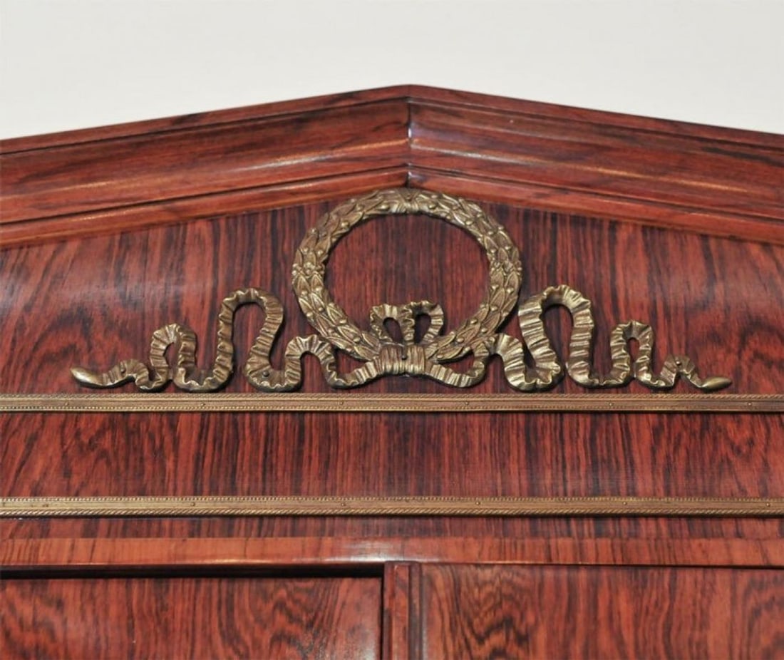 Custom-Made Maison Jansen Rosewood Breakfront Bookcase - 7