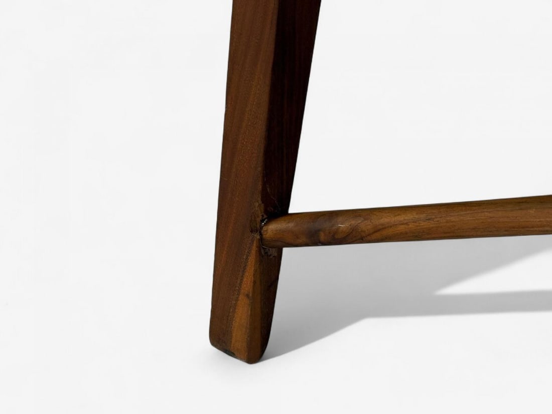 Hans J. Wegner Style, Teak, Leatherette, Settee, Denmark, 1950s - 11