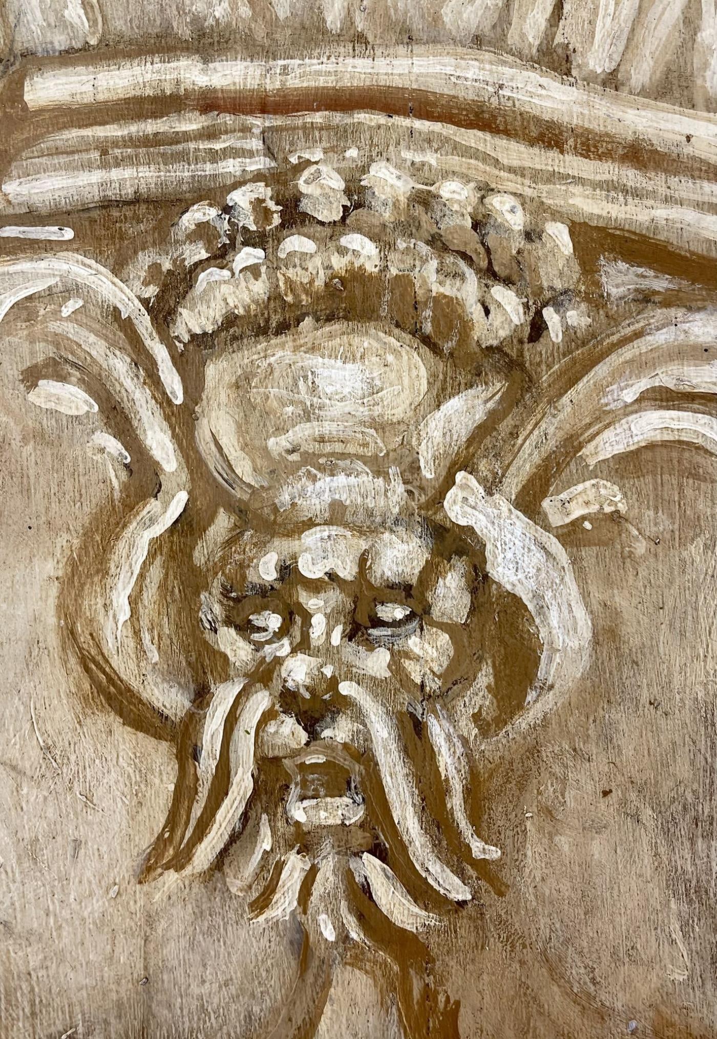 Mid Century Modern Hand Painted Italian Center Table, Fornasetti Style - 11